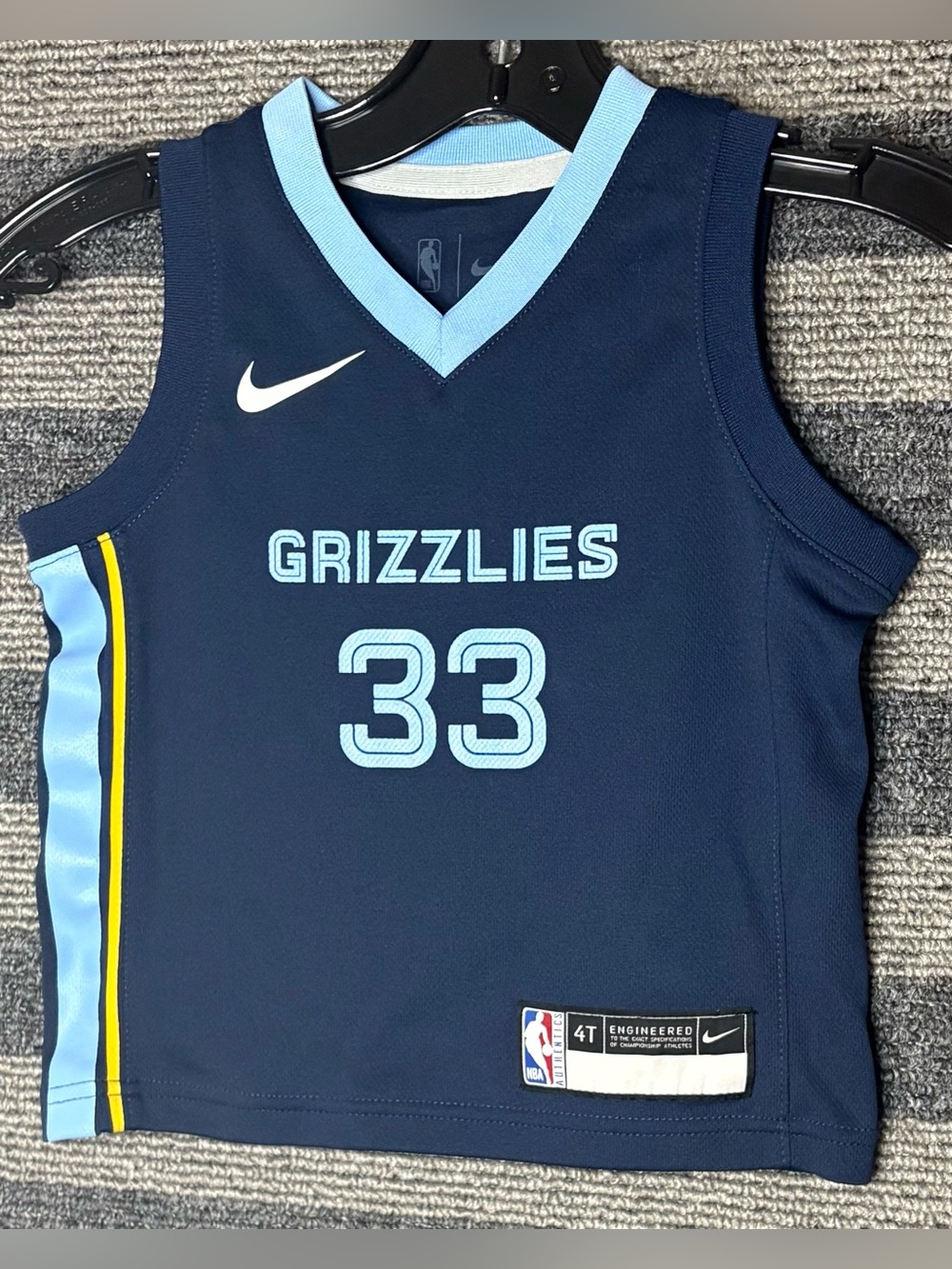 Nike Marc Gasol Memphis Grizzlies NBA Basketball Toddler Jersey Size 4T EUC